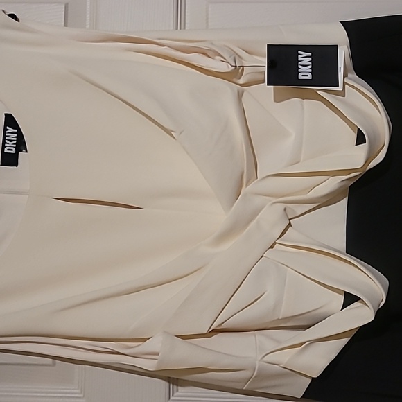 DKNYPlus Colorblock Keyhole Sheath Dress Size 22W - Picture 7 of 7